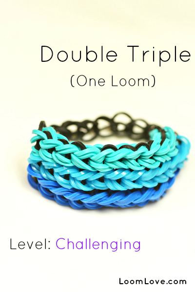 How to Make a Double Triple Loom Bracelet