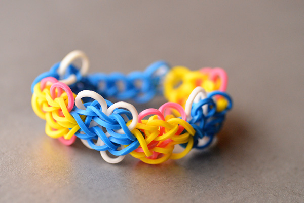 butterfly blossom rainbow loom bracelet
