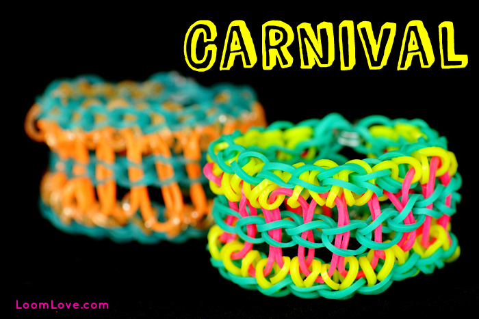 carnival rainbow loom bracelet