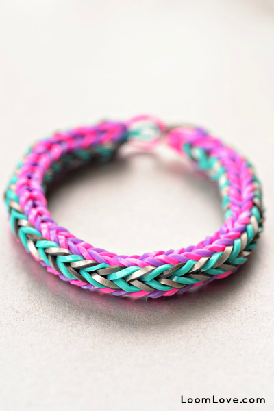 How to Make Rainbow Loom Bracelet Double X Cross *INTERMEDIATE LEVEL* : 5  Steps - Instructables