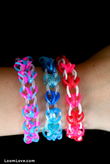 circle of hearts rainbow loom