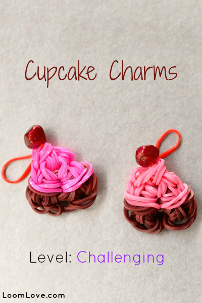 cupcake charms rainbow loom