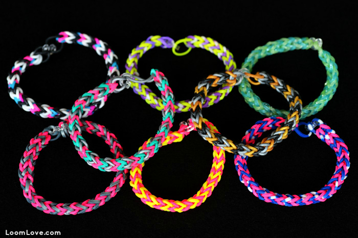 easy chevron rainbow loom bracelet