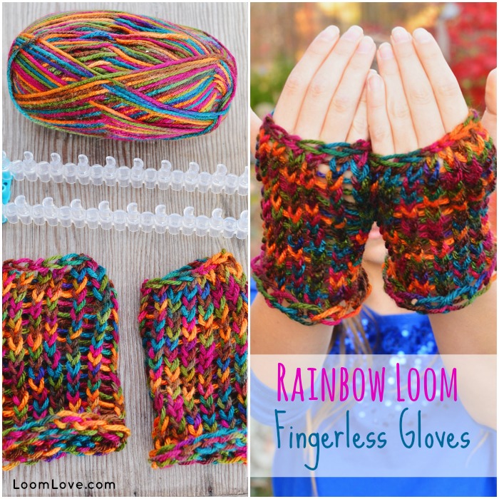 fingerless gloves rainbow loom