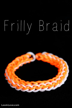 frilly braid rainbow loom