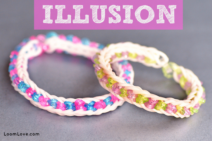 Illusion Rainbow Loom Bracelet