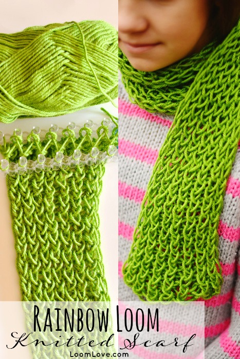 how to knit a scarf with thin yarn