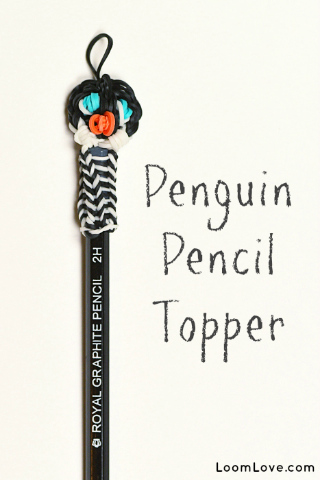 penguin pencil topper