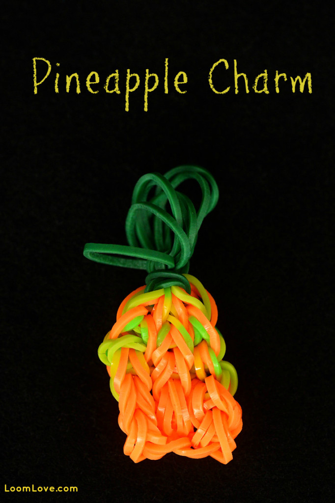 pineapple charm rainbow loom
