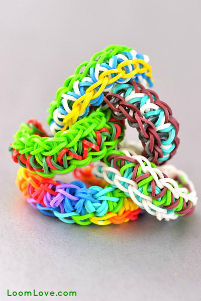 different kinds of rainbow loom bracelets