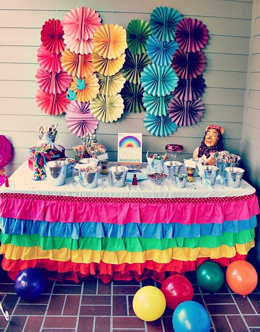 rainbow candy theme