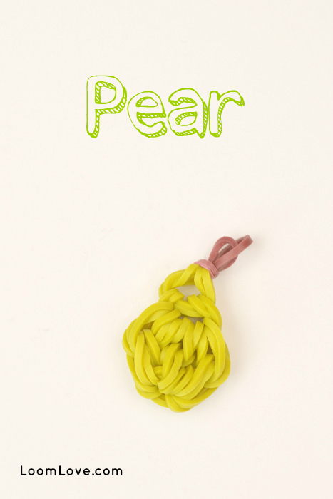 rainbow loom pear