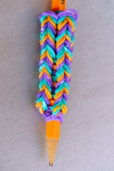 rainbow loom pencil grip