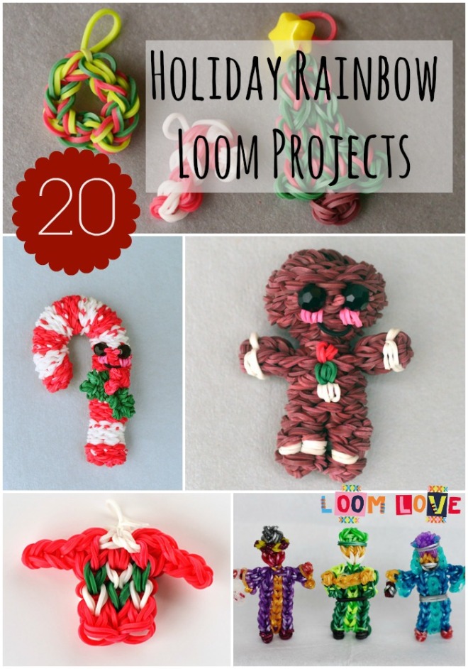 20 Awesome Holiday Rainbow Loom Designs