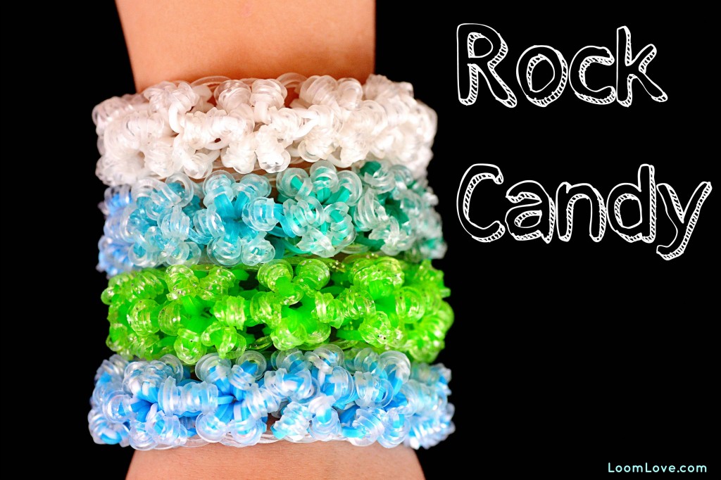 How To Make A Rock Candy Rainbow Loom Bracelet Rainbow Loom Instructions