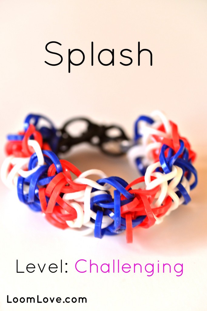 splash rainbow loom bracelet