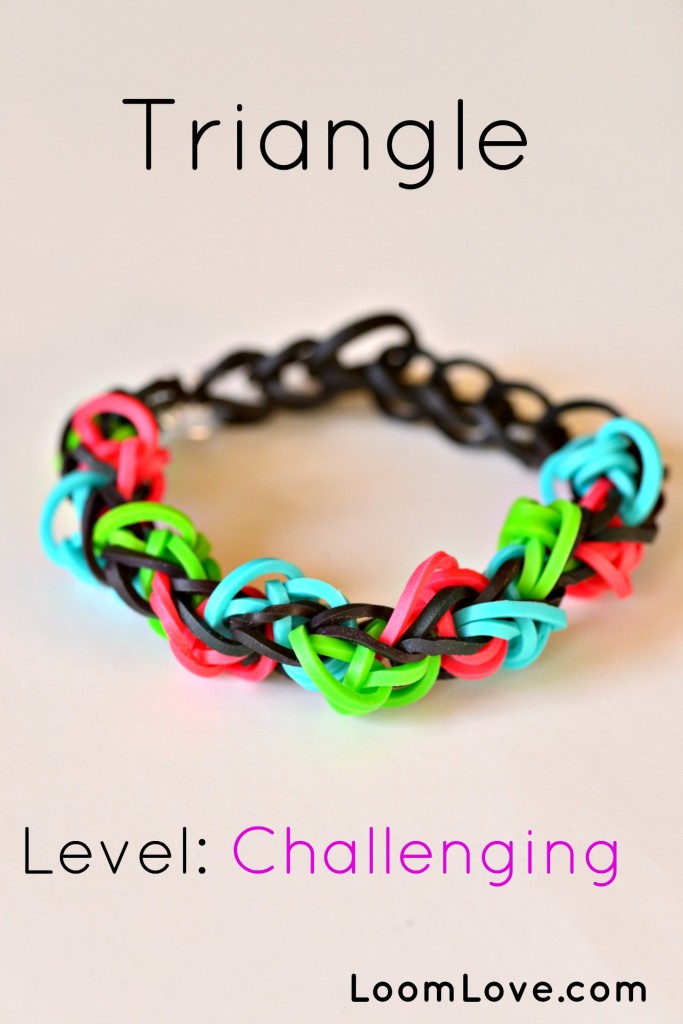 triangle rainbow loom bracelet