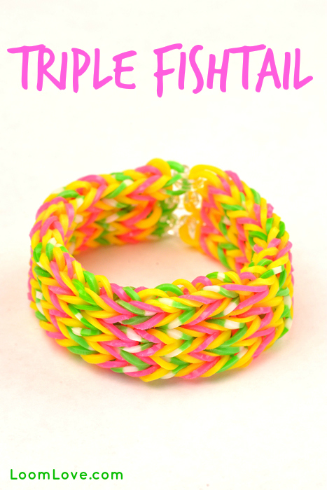 how to make a fishtail bracelet step by step with loom