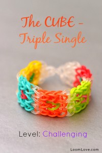 How to Make the Cube Rainbow Loom Bracelet