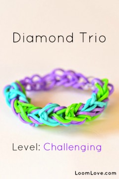 How to Make a Diamond Trio Bracelet