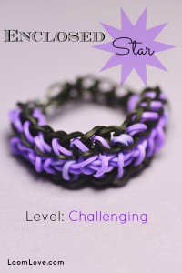 Learn how to make an Enclosed Star Rainbow Loom Bracelet