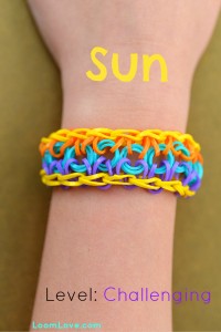 How to Make a Sun Rainbow Loom Bracelet